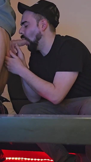 Handsome Straight Uber Driver Convinced