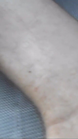 Creeping on Dirty Bare Feet Outdoors