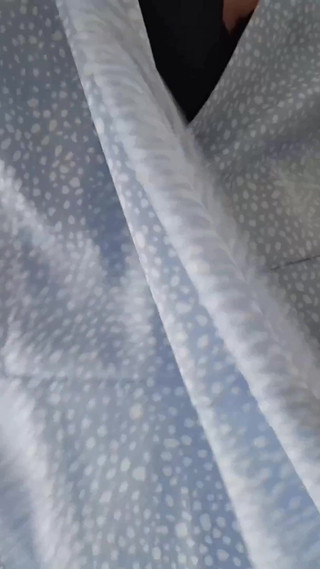 Dani Leg in Blue Pattered Pantyhose