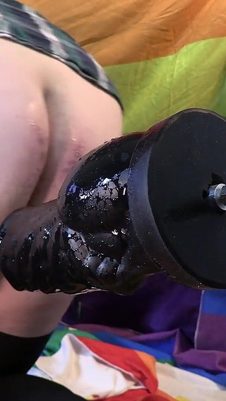 Getting Machine Fucked by This Xxl Big Toy