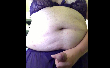 Crossdresser Blasts a Load in Your Face