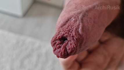 It's Beautiful! Two Foreskin in Cumshot, Powerful Cocks with Thick Cum, Pools of Cum!