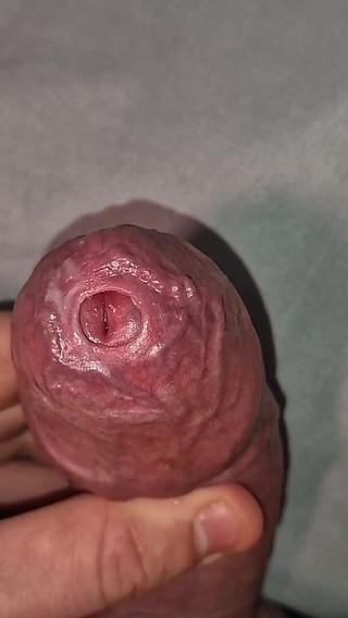 Close up on Phimosis Large Cock, so Hot!
