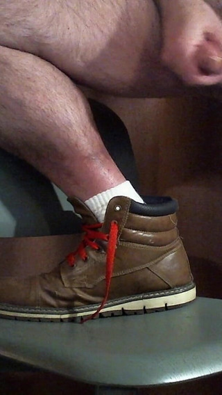 Coach Karl Cums with Boots on