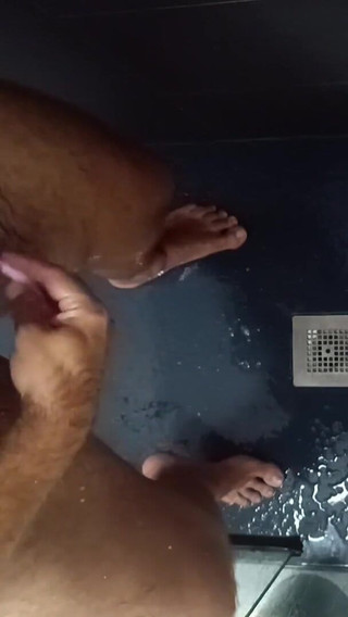 Shaving Balls and Masturbating