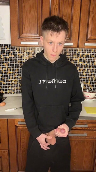 Horny Twink's Big Dick Jerk Session