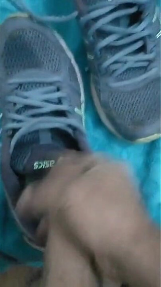 Fuck and Cum in Asics of My Wife