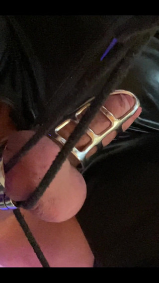 Caged, Plugged and Tied. Just How I Like It