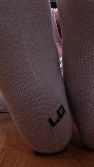 Boy Feet & Socks Smelling Foot Fetish Close up Sneaker & Sock Strip