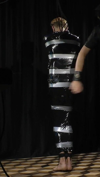 Nicky Wrapped Socks Gagged