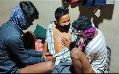 Indian Threesome - Coming Collage Boys Trip and Threesome Youngest Boys Romance Hotels Room Midnight - Gay Movie in Hindi