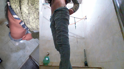 Pakistani Punjabi Muslim in Bathroom