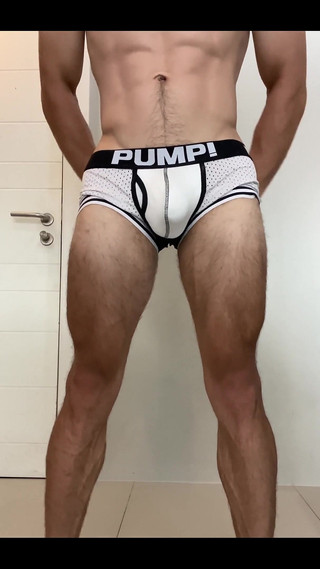 Big Russian Boy Show His Muscle Legs and Body