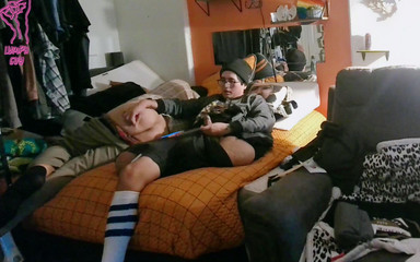 Stepdaddy Lets His Disabled Boy Fuck His Ass