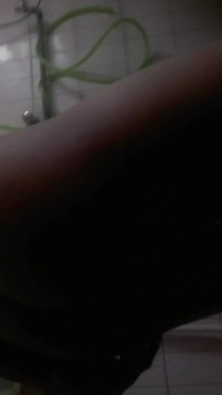 Stripped Naked in the Bathroom and Fucked Her Ass with a Thick Pipe