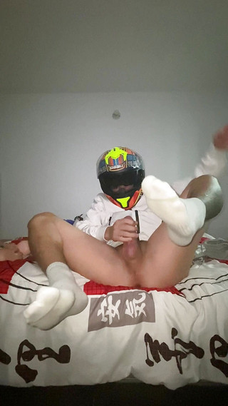 Motorcyclist Masturbates After Riding