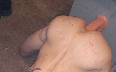 Close up of me playing with my dildo