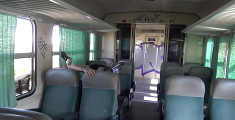 2472 The Sexy Latino Bottmo Fucked Raw by A Badboy in Apublic Train