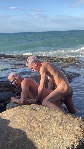 3 Hung Latinos Fuck Bareback Public Beach Hardcore Anal Yuri Diaz
