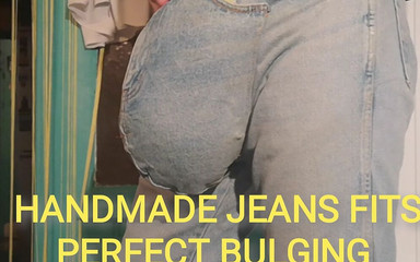 Huge jeans bulging in a handmade fashion from philmore