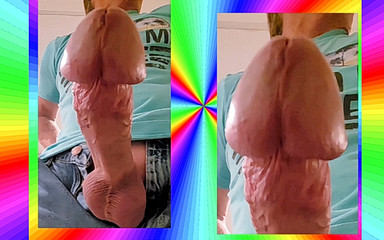 Twink Shows Close up of Big Cock and Big Cumshot