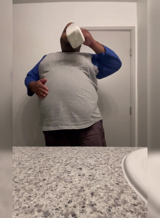 I Was About to Take a Shower and Decided to Chug Some Half-and-half Before I Went to Bed for the Night.