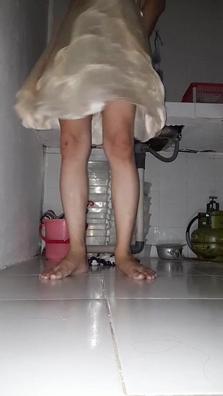 Girl Satin Party Dress Fetish Masturbation