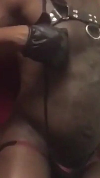 Leather Harness Muscle Titplay Vibrating Toy and Cum Scenes