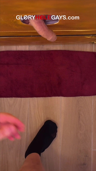 Young Gay at the Gloryhole - His Long Foreskin Drives Me Crazy