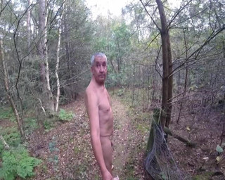 Naked Walk to the Picnic Table
