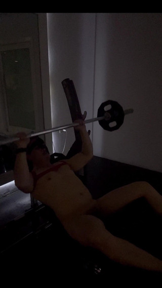 Jerking off on My Bench