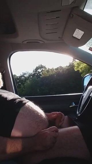 Jerking off in the Car