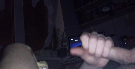 Something New Today! This Time Its V Jerking off and Cumming!