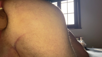 Grandpa Fucks His Brown Dildo and He Enjoys It