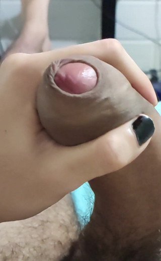 Jerking off close-up