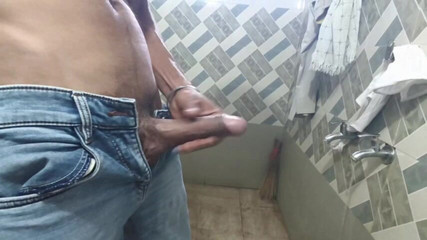 Big and Hard Dick Biggest Sweet Cumshot in Jeans