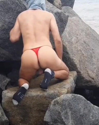 Ladysilva in Panties in Outdoor - What a Naughty Slut