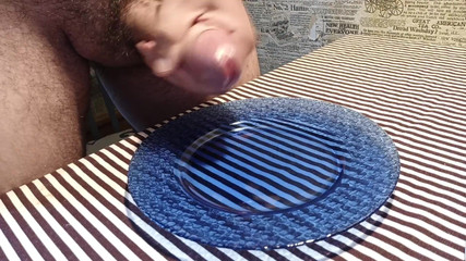 Morning Cum in a Plate, Ready for You, Lick It!