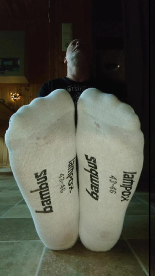 Sexy Feet in White Sneaker Socks