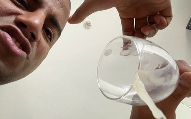 My Thick Nut Spilled in a Glass