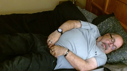 Watching Porn. Can't wait to take me clothes off. Masturbates and slowly strips and cums. JohnGalt 060769