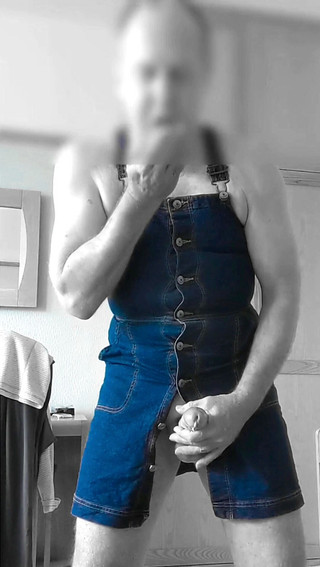 Slow motion pinafore dress