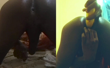 Banana Sex Made His Ass Hole Big