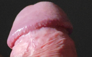 Amazing Close-up of the Penis Crown and Feet in the Background