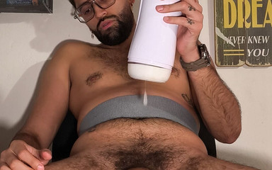 Let's See How Long Can I Oppose Without Cumming as My Favorite Toy Sucks My Big Cock Handsfree