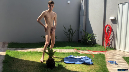 Stroking in the sun with henry