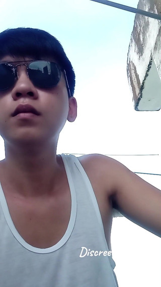 Asian with Big Veiny Cock Cums Twice Outdoor