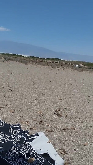 En Tanga De Encaje En La Playa