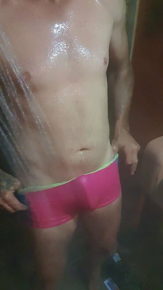 Sexy Tight Pink Swimsuit