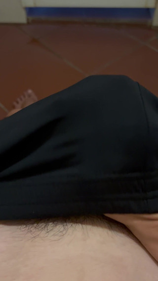 Young Just 18 Smooth Twink Jerk and Cum in Condom in Toilet